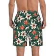 thumbnail image 3 of Naloa Lilies Flowers Men's Beach Shorts, Surfing shorts, Swim trunks, Quick Dry Swim Trunks for Surfing Beach Fun - 3X-Large, 3 of 9