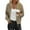 *Beige, variant on ClodeEU Womens Cropped Zip Up Sweatshirts With Pockets,Long Sleeve Lightweight Casual Bomber Jacket Beige,Womens Plus M