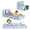 Blue, variant on MOOSENG Kids Flip-Open Sofa Bed, Convertible Foldable Foam Couch for Toddlers, Portable Lightweight Lounger Bed for Kids