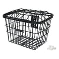 thumbnail image 1 of Cesta de almacenamiento para bicicletas de alambre metálico con tapa negra para bicicletas de hombres y mujeres adultos, 1 of 8