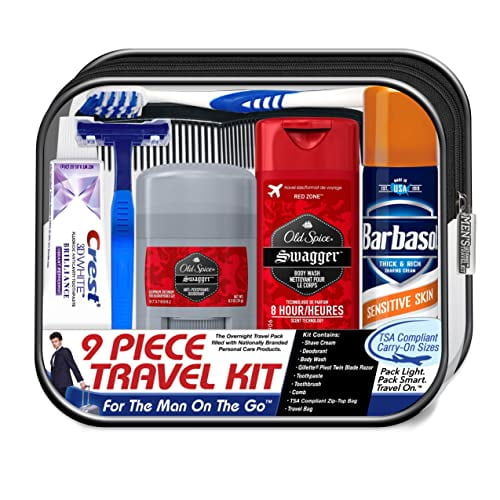 Convenience Kits International Men's Deluxe, 9Piece Kit with Travel