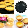 thumbnail image 4 of MTFun 12 Pieces Egg Tart Mold,Reusable Carbon Steel Baking Cups,Mini Cupcake Baking Molds Round Muffin Mould for Pies, Cheese Cakes, Desserts, Quiche Pan, 4 of 10
