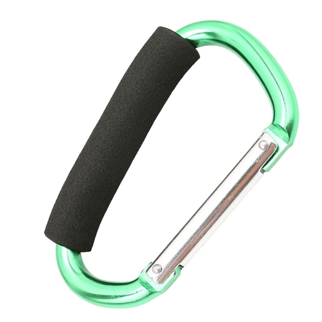 Eigraketly Gancho en forma de D, accesorios profesionales de bloqueo firme, herramienta de espeleología para exteriores, Clip de fijación, Escalada Verde