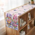 thumbnail image 6 of Table Runners 72 Inches Long Dress Scarves, Blue Purple Gnomes Farmhouse Kitchen Table Runner, Coffee Tablerunners, Spring Hydrangea Flower Leaf Pink Plaid 18x72 Inch, 6 of 9
