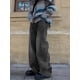 thumbnail image 2 of Pantalones holgados de cintura alta para mujer, Vaqueros rectos de pierna ancha, informales, 2 of 5