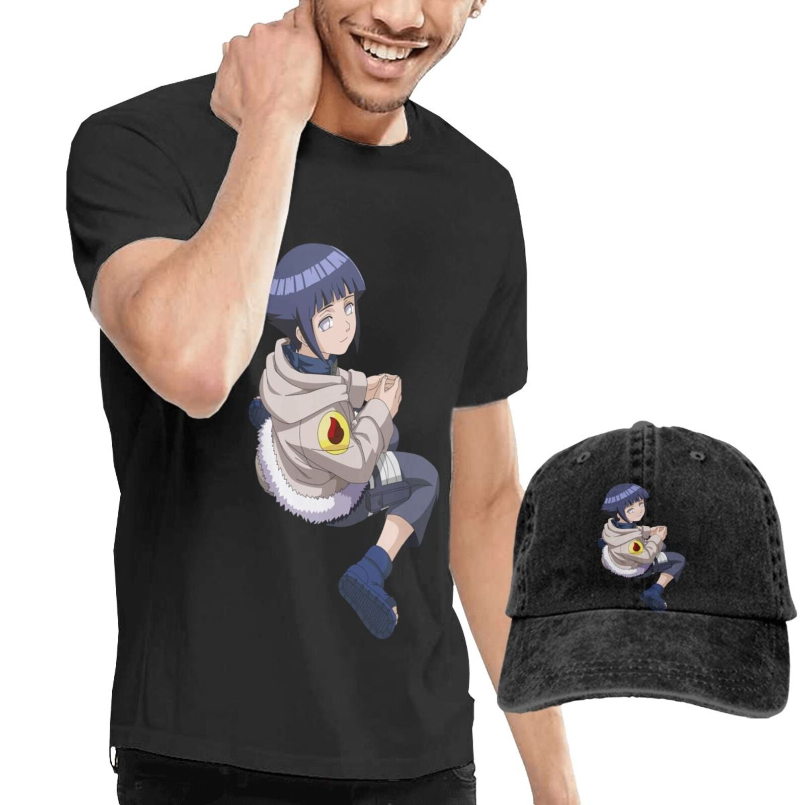 Men's t-shirt and hats Naruto Hinata 