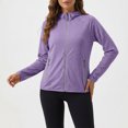 thumbnail image 2 of Women's Hoodie Full Zip Up 2026 Lightweight Breathable Open Front Jacket Cover Up for Summer Beach Outfits Drop Shoulder Outerwear Tops, 2 of 9