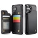 thumbnail image 2 of Funda para iPhone 16 Plus con tarjetero, funda tipo cartera para hombre y mujer con bloqueo RFID, cierre magnético de cuero resistente a prueba de golpes para iPhone 16 Plus, 2 of 10