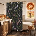 thumbnail image 5 of Spring Floral Shower Curtain, Waterproof Shower Curtains for Bathroom, Elegant Pastoral Flowers Farmhouse Washable Fabric Bathtub Curtain Set Bath Decor with 12 Hooks Stall 36"x72", 5 of 8