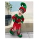 thumbnail image 4 of Disfraz de elfo de Año Nuevo para niños y niñas, conjunto de traje de Papá Noel verde con sombrero, vestido de fiesta de Navidad elegante, 2023, 4 of 5