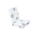 thumbnail image 3 of Cubierta de Sil de Comedor Extraíble Cubierta Funda Decoración Duro Reutilizable - Flor gris Sunnimix Fundas para sillas de comedor, 3 of 7