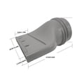 thumbnail image 2 of fastboy ABS Flat Adapter For Air Conditioning Exhaust Hose Mobile/Car Flat head, 2 of 6