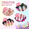 thumbnail image 2 of 12 Colors Nail Art Pens Set for Girls,Quick Dry Nails Doodle Pens for Girls,Nails Art Marker Pen Fine Tip for Home Salon Nail Art（0.5mm Pen Nib）, 2 of 14