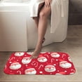 thumbnail image 4 of 1pc Christmas Pattern with Santa Absorbent Non-Slip Bathroom Thickened Flannel Rug Decor,Soft,Quick Drying,Suitable For Indoor/outdoor Use,Bathrooms,Bedrooms,Kitchens,Terrace,Laundry Rooms,16"x24", 4 of 9