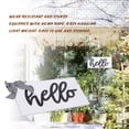 thumbnail image 4 of Letter Hello Door Sign, Decorative Practical Excellent Workmanship Wooden Hello Hanging Plaque Beautiful with Hemp Rope for Stores, 4 of 8