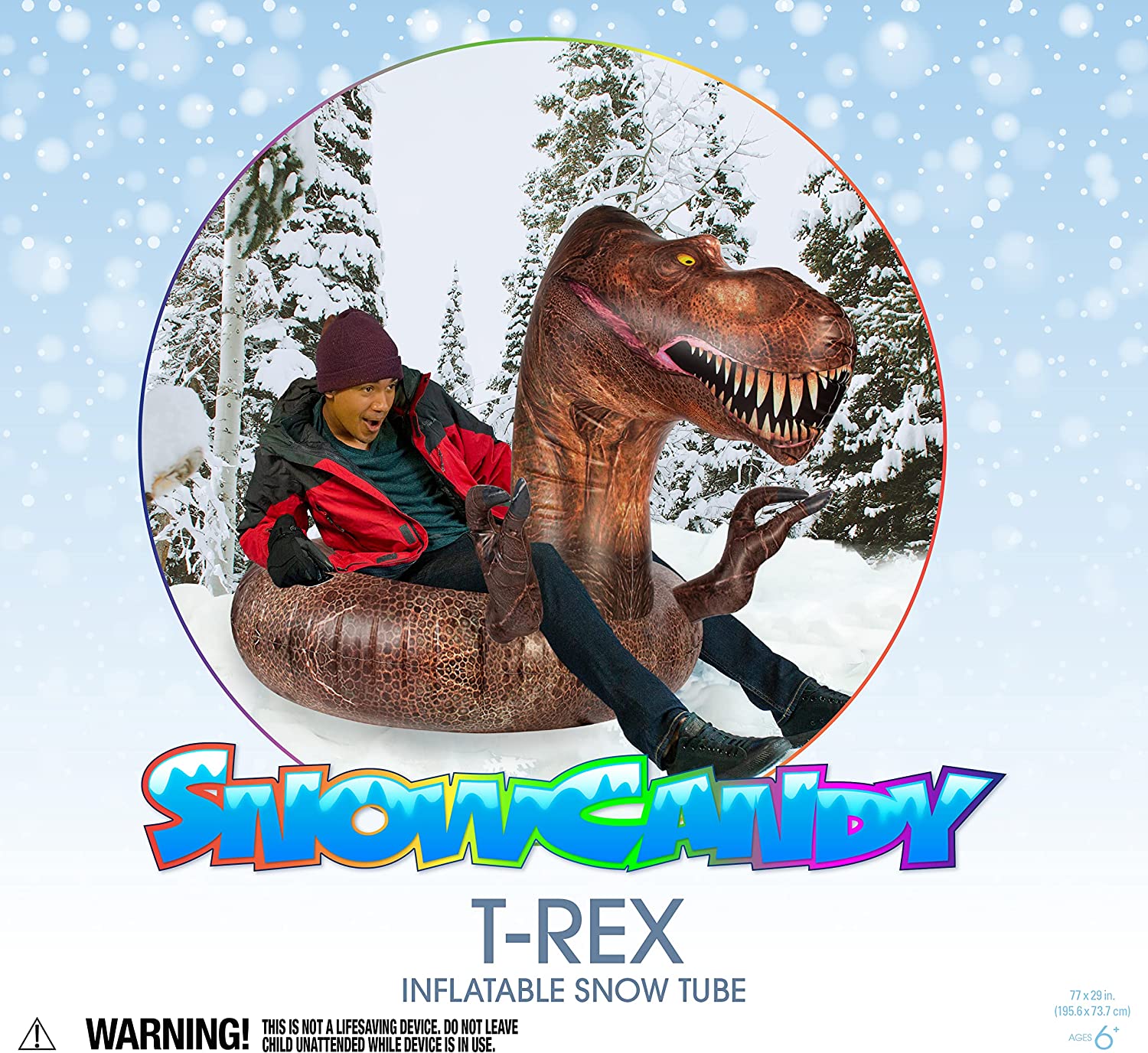 SnowCandy SC2742TR 42 in. T-Rex Snow Tube - image 2 of 9