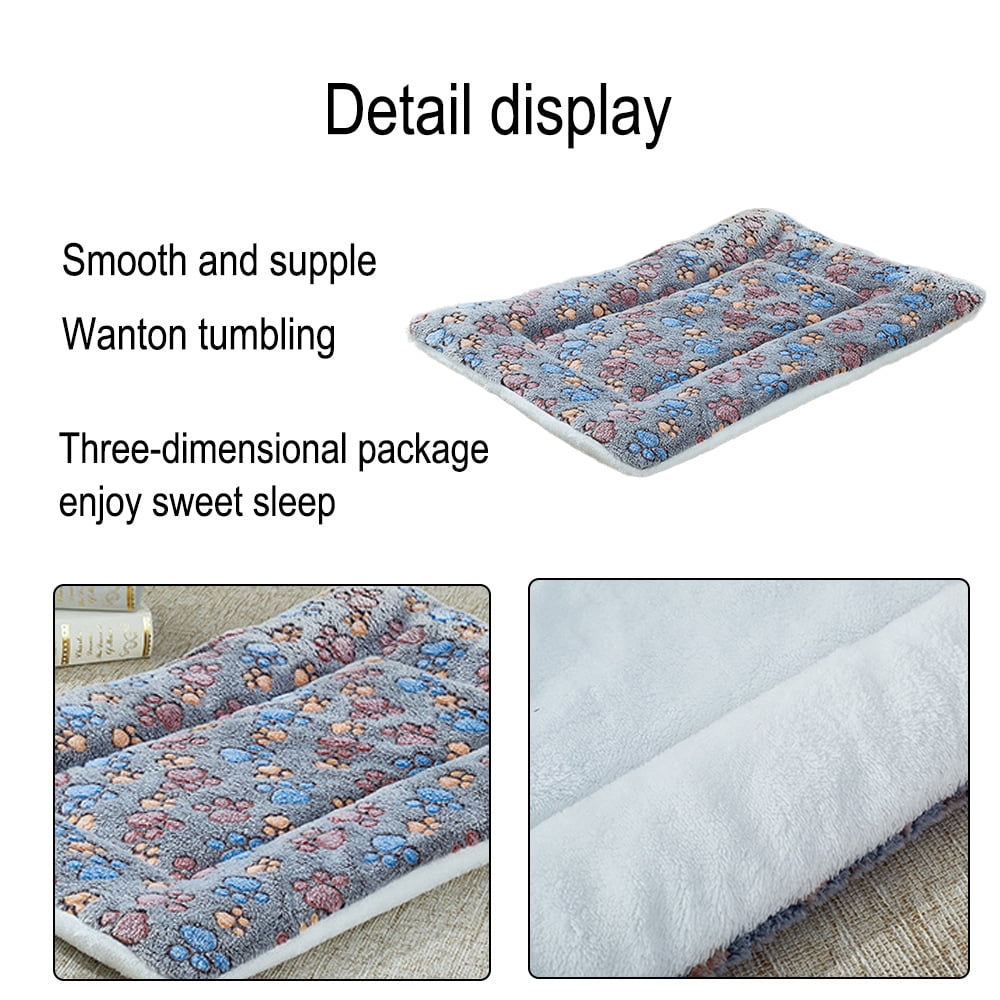 Dog Beds Crate Pad for Dogs Fit ,Ultra Soft Dog Crate Bed Washable & Anti-Slip Kennel Pad for Dogs Cozy Sleeping Mat with paw print，32*25cm,，32*25cm,F75823
