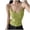 Green, variant on Ladies Suspender Sleeveless Bottoming Vest Slim Short Top Work Out plus Size Womens Camisoles