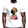 thumbnail image 2 of Camisetas africanas de manga corta informales para hombre y mujer, camisetas gráficas, 2 of 8