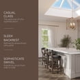 thumbnail image 2 of Maven Lane Alexander Bar Stool, Reclaimed Oak Finish w/ Ronan Stone Vegan Leather, 2 of 6