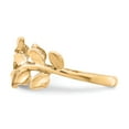 thumbnail image 3 of Solid 14k Yellow Gold Leaf Ring Band Size 6, 3 of 6