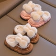 thumbnail image 6 of Povozer Toddler Girls' Cute House Slippers with Non-Slip Rubber Warm Slippers(Pink,1), 6 of 6
