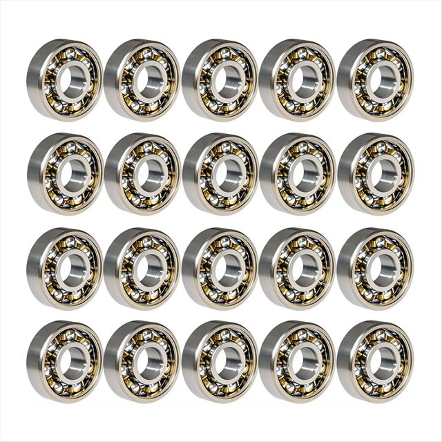 100 Rodamientos de Bolas 608 de Alta Precisión, Rodamientos de Bolas de Ranura Profunda en Miniatura (8 mm X 22 mm X 7 mm)