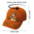 thumbnail image 5 of Clearance Hotyverty Halloween Ghost Baseball Cap, Happy Haunting Patchwork Ghost Pumpkin Commemorative Vintage Baseball Cap Adjustable Cotton Dad Hat Halloween Gift for Women Men, Orange, 5 of 9