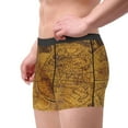 thumbnail image 4 of Kll Vintage Map Men'S Cotton Boxer Briefs Underwear-Large, 4 of 9