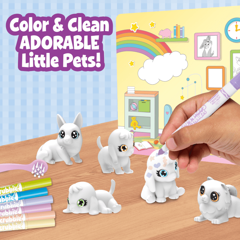 Crayola Scribble Scrubbie Baby Pets Nursery, Creative Toys for Toddlers & Kids, Gift for Girls & Boys, Ages 3+