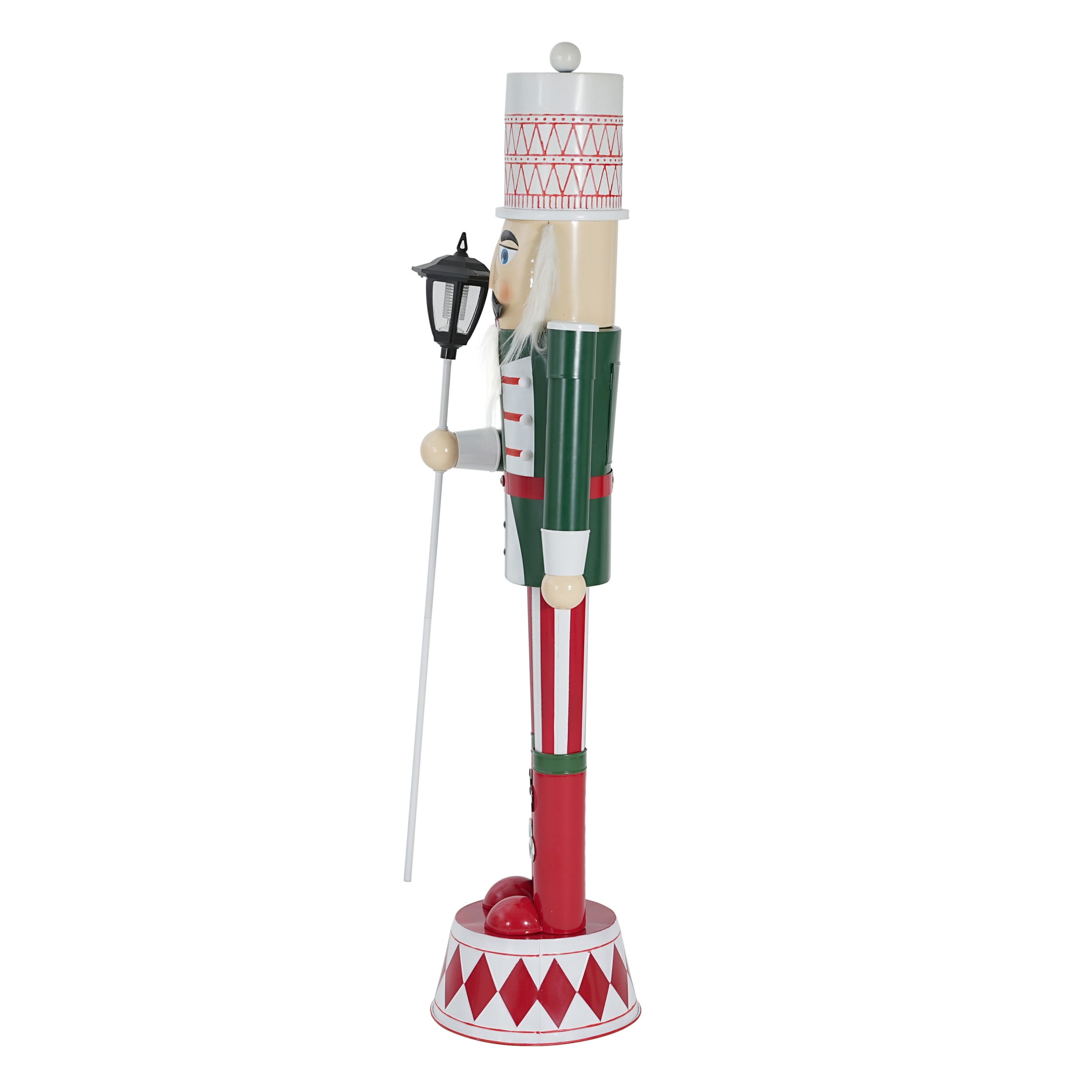 Christopher Knight Home 62" Classic Iron Nutcracker Holiday Decoration, Indoor Outdoor Festive Christmas Decor