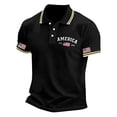 thumbnail image 5 of RMGVDSD Mens Polo Shirts 4th of July Patriotic Shirt Short Sleeve Casual Collared Shirt 250th Anniversary USA Shirts Graphic Print Independence Day Tops Basic Golf Shirts, 5 of 5