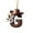 G, variant on Moocorvic Personalized 26 Initials Christmas Ornaments, Brown Cowboy Style Acrylic Alphabet Christmas Tree Decorations(B)