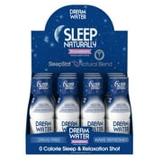 Dream Water Natural Sleep Aid, Snoozeberry, 2.5 Fl Oz Shot, 12 Ct
