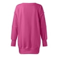 thumbnail image 3 of SIYUDAN Women Sweatshirts Long Sleeve Sweatshirt Pullover Tops for Women Red Pullover Adult Cute Crewneck Sweatshirt Winter Clothes for Women Daily Wear, 3 of 4