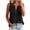 Black 1, variant on Women's Summer Tank Tops Cotton 2026 Pleated Button Down Shirts V Neck Solid Loose Fit Blouse Casual Sleeveless Flowy Boho Tunic Shirts Vacation Outfits