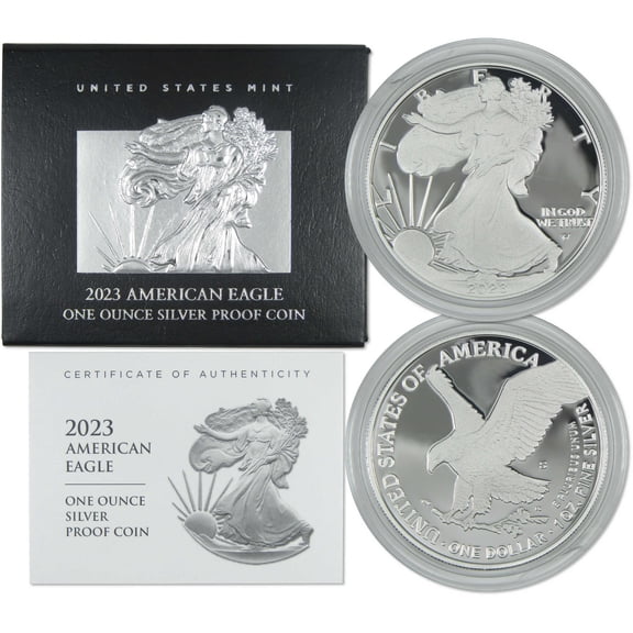 2023 S American Silver Eagle Choice Proof Bullion $1 Coin OGP COA