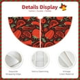 thumbnail image 4 of Daiia Tomatoes And Chili Drawing Merry Christmas Tree Skirt , Xmas Large Lace-up Tree Skirt, Santa Snowflakes Rustic Home Decorations New Year Party Farmhouse Decor-36", 4 of 7
