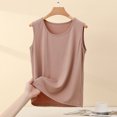 thumbnail image 2 of Uaswgudfs Women's Basic Crew Neck Sleeveless Pajama| Soft Cotton Blend Sleepwear Loose Sleep Top 2025, 2 of 4