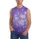 thumbnail image 1 of Fotbe Snowfall Sky White Purple Men's Camiseta sin Mangas Estampada para Hombres, Playera Casual para Gimnasio, Entrenamiento, Playa-Large, 1 of 7