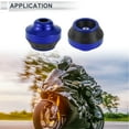 thumbnail image 3 of 15mm Motorcycle Slider Frame Aluminum Alloy Plastic Wheel Fairing Protection Crash Pad Protector Guard 59mm 45mm Blue 2 Pcs, 3 of 7