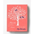 thumbnail image 1 of MuralMax Personalized Inspirational Canvas Tree Art Verse - Family is What Happens When Two People Fall in Love - Wall Decor Gifts For Milestones Occasions - Color - Paradise Peach - Size 20x24, 1 of 6