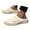 Beige, variant on Men's Open Back Sneaker Clogs Knit Mules Shoes Comfort Slip on Walking Loafers Outdoor Slippers