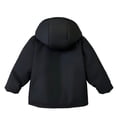 thumbnail image 4 of Auroural Toddler Boys Jackets and Coats 5T Children's Winter Solid Color Long Sleeves Hooded Zipper Quilted Coat Keep Warm Coat Kids 3-12 Year, 4 of 5