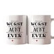 thumbnail image 1 of Taza de café blanca con frase "Pollo Pun" | Taza de cerámica de 433 ml con divertida cita familiar | Regalo apto para lavavajillas para mamá, papá e hijos | Utensilios de cocina divertidos para el, 1 of 6