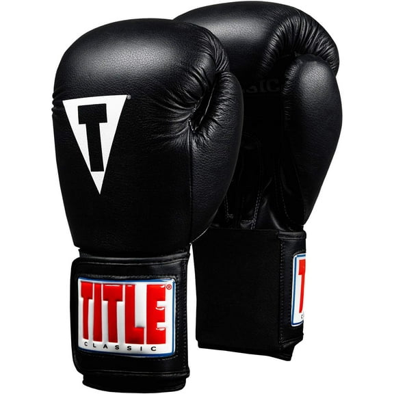 Title Classic Leather Elastic Training Gloves 2.0