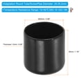 thumbnail image 2 of Uxcell 25MM Vinyl Rubber End Caps, 10 Pack Round Bolt Screw Covers Caps for Metal Tubing Bolts, Black, 2 of 7