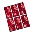 thumbnail image 3 of Abbracc 6 Pcs 2025 Enveloppes Rouges Nouvel An Chinois Hong Bao pour Graduation Mariage Rouge Foncé, 3 of 9