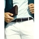 thumbnail image 4 of Cinturón Steve Madden para hombre de piel negro/marrón talla 46 US, 4 of 5