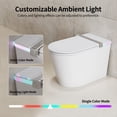 thumbnail image 4 of DeerValley Smart Bidet Toilet: Kids Mode, Foam Shield, Built-in Tank & Pump for Low Pressure, 17.5" ADA Height and LED Display in White DV-1S0360, 4 of 17